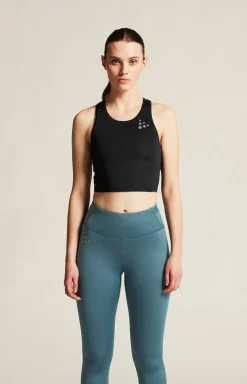 Craft Sportswear Linnen^PRO Hypervent Cropped Top 2 W Black