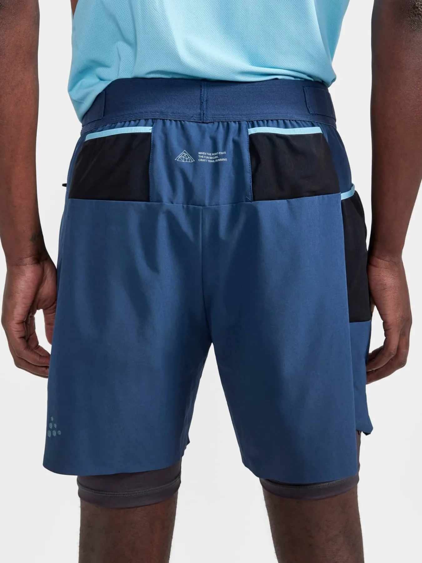 Craft Sportswear Shorts^PRO Trail 2in1 Shorts M Tide-Slate