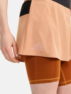Craft Sportswear Kjolar^PRO Trail 2in1 Skirt W Cliff-Mud