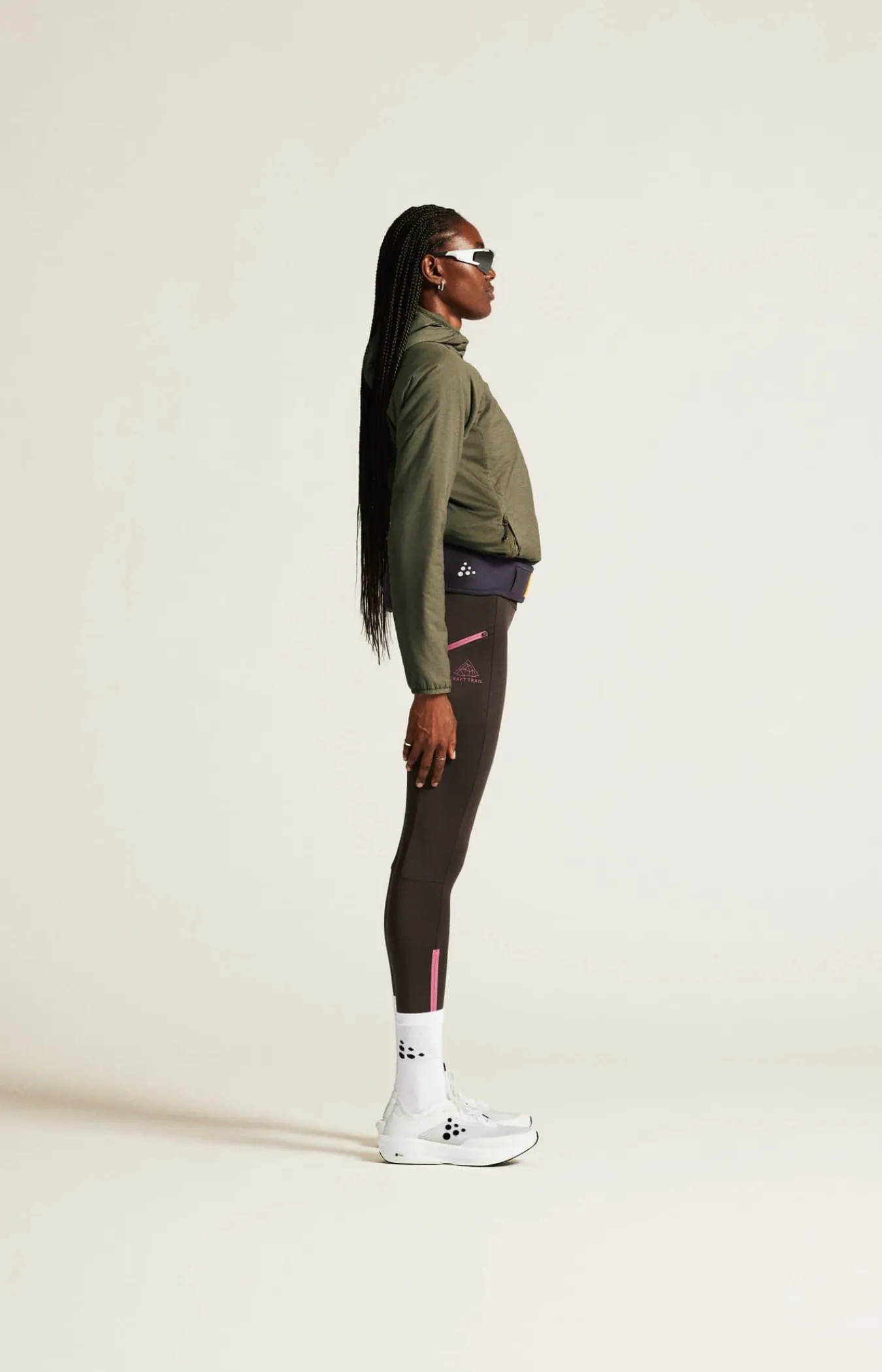 Craft Sportswear Tights^PRO Trail Tights 2 W Bark/Rouge