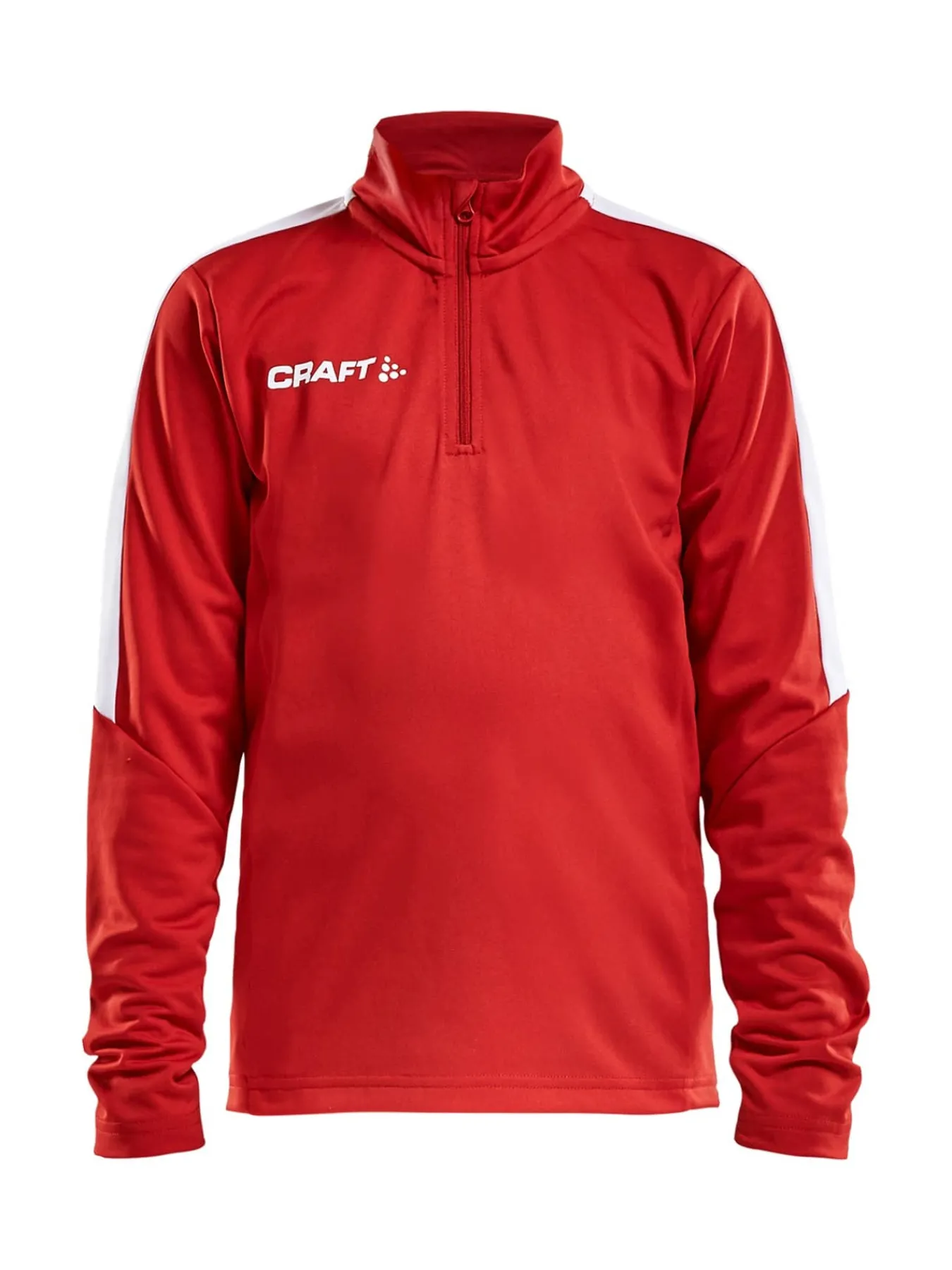 Craft Sportswear T-Shirt^Progress Halfzip Ls Tee Jr Bright Red
