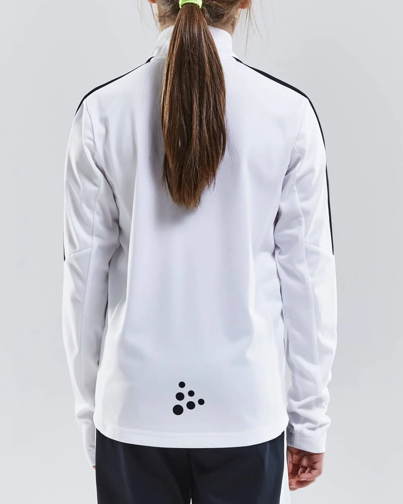 Craft Sportswear T-Shirt^Progress Halfzip Ls Tee Jr White