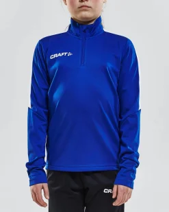 Craft Sportswear T-Shirt^Progress Halfzip Ls Tee Jr Club Cobolt