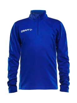 Craft Sportswear T-Shirt^Progress Halfzip Ls Tee Jr Club Cobolt