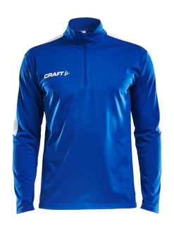 Craft Sportswear T-Shirts & Tröjor|Teamwear^Progress Halfzip Ls Tee M Royal Blue