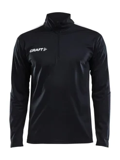 Craft Sportswear T-Shirts & Tröjor|Teamwear^Progress Halfzip Ls Tee M Black/White