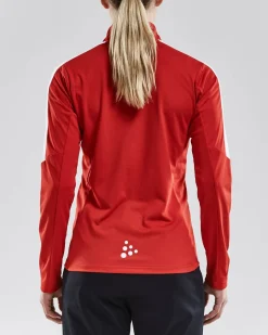 Craft Sportswear Teamwear^Progress Halfzip Ls Tee W Bright Red
