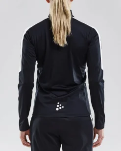 Craft Sportswear Teamwear^Progress Halfzip Ls Tee W Black/White