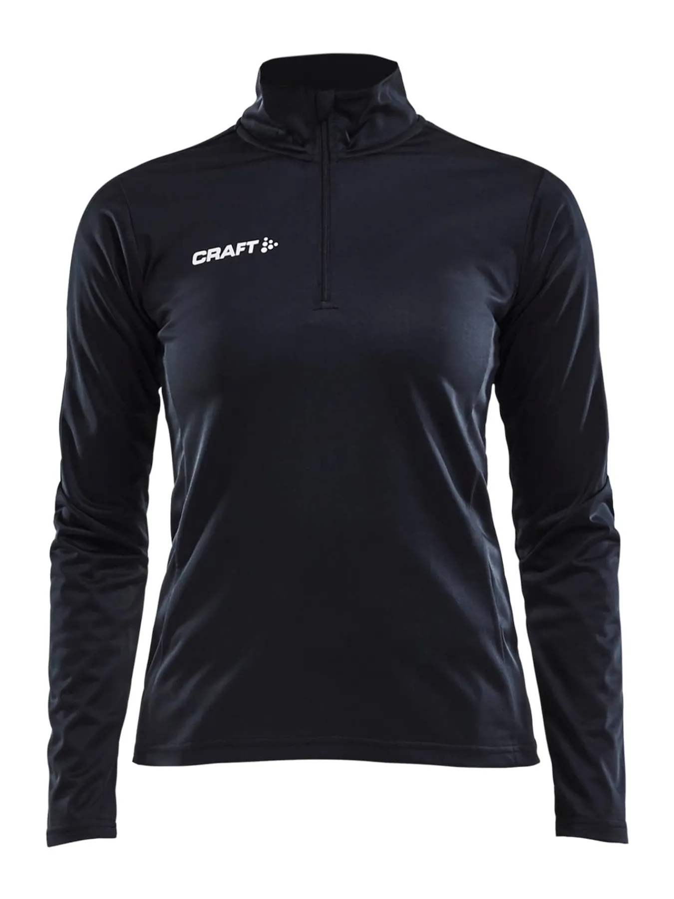 Craft Sportswear Teamwear^Progress Halfzip Ls Tee W Black/White