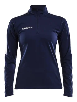 Craft Sportswear Teamwear^Progress Halfzip Ls Tee W Navy