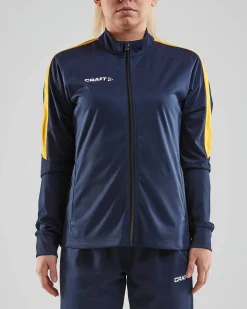 Craft Sportswear Jackor & Västar|Teamwear^Progress Jacket W Navy/Sweden Yellow
