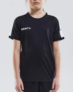 Craft Sportswear T-Shirt^Progress Practise Tee Jr Black/White