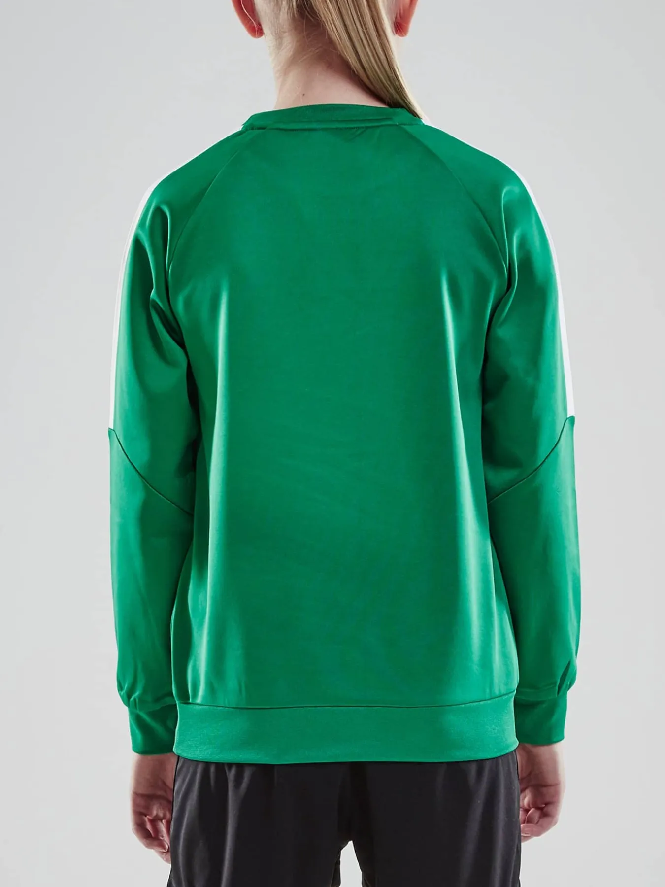 Craft Sportswear Sweatshirts & Hoodies^Progress R-Neck Sweater Jr Team Green/White