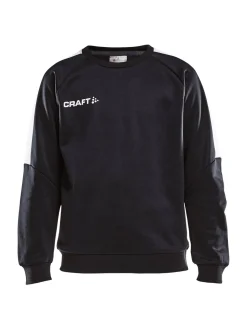 Craft Sportswear Sweatshirts & Hoodies^Progress R-Neck Sweater Jr Black/White