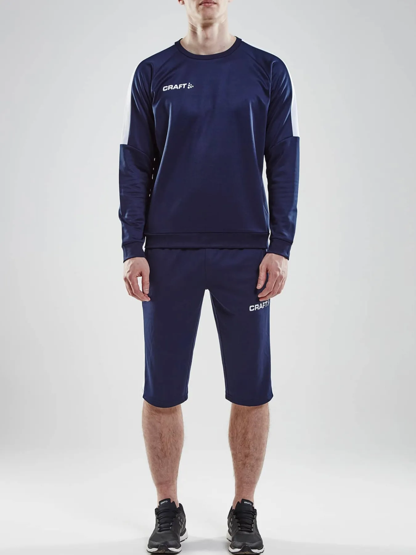 Craft Sportswear Hoodies & Sweatshirts|Teamwear^Progress R-Neck Sweater M Navy/White
