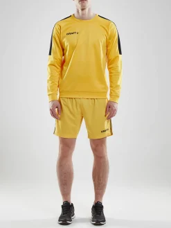 Craft Sportswear Hoodies & Sweatshirts|Teamwear^Progress R-Neck Sweater M Sweden Yellow/Black