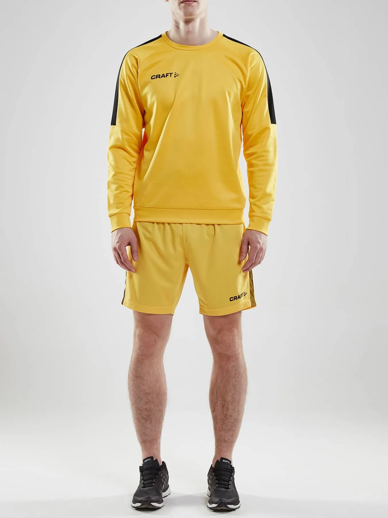 Craft Sportswear Hoodies & Sweatshirts|Teamwear^Progress R-Neck Sweater M Sweden Yellow/Black
