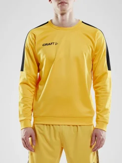 Craft Sportswear Hoodies & Sweatshirts|Teamwear^Progress R-Neck Sweater M Sweden Yellow/Black