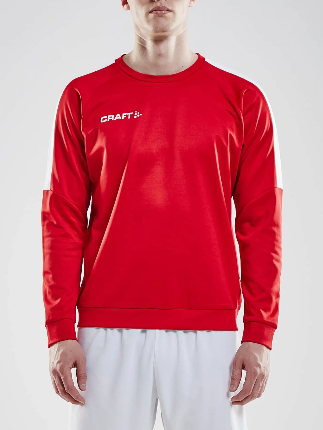 Craft Sportswear Hoodies & Sweatshirts|Teamwear^Progress R-Neck Sweater M Bright Red/White