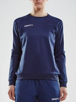 Craft Sportswear Hoodies & Sweatshirts|Teamwear^Progress R-Neck Sweater W Navy/White