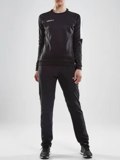 Craft Sportswear Hoodies & Sweatshirts|Teamwear^Progress R-Neck Sweater W Black/White