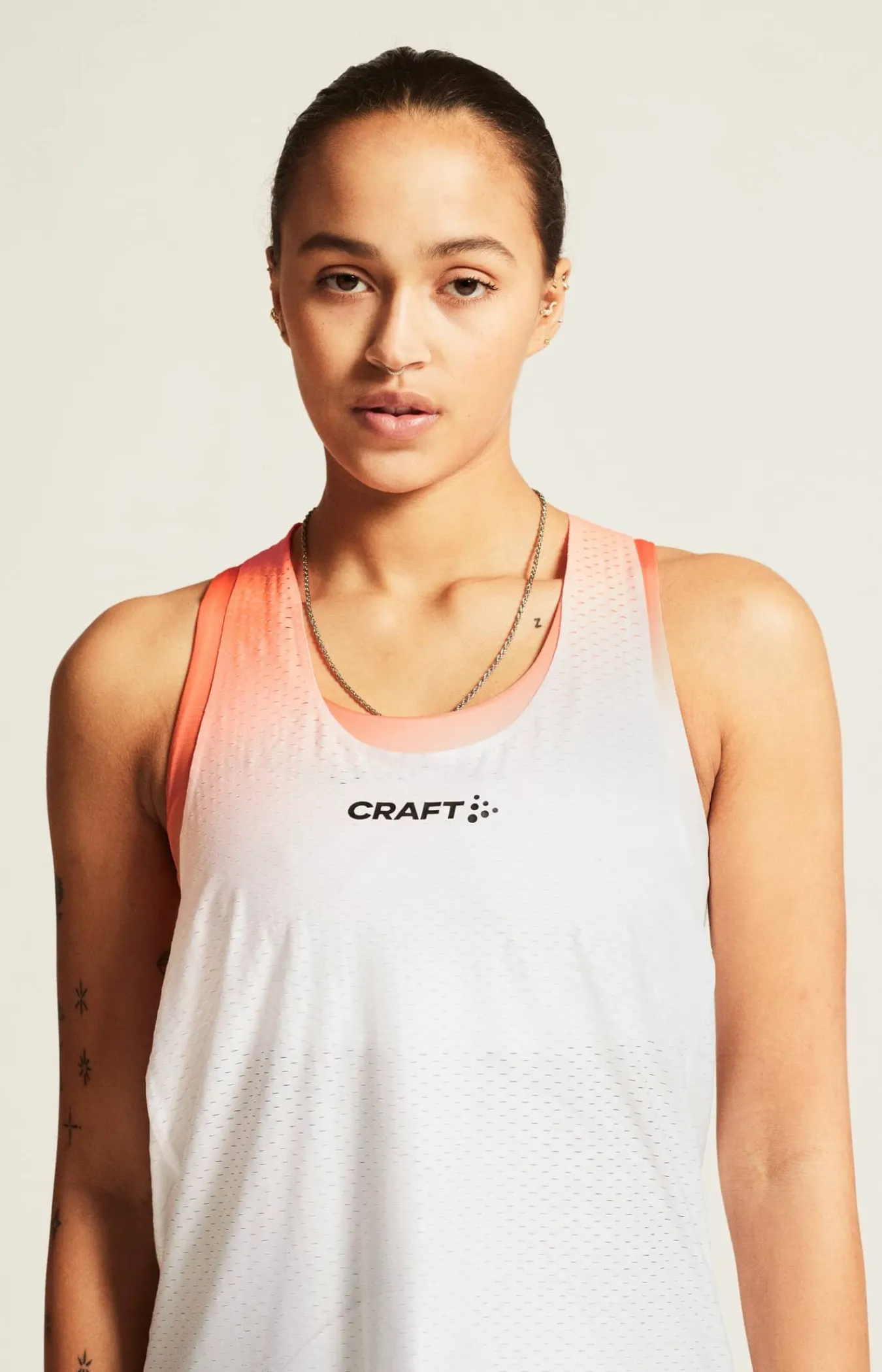 Craft Sportswear Linnen^Race Day Singlet W White/Multi