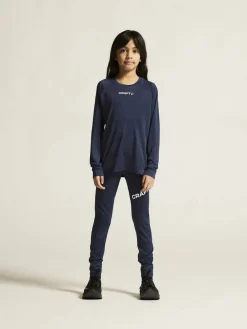 Craft Sportswear T-Shirt^Rush 2.0 Ls Tee Jr Navy
