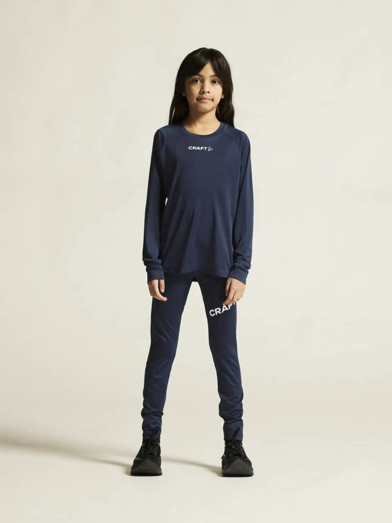 Craft Sportswear T-Shirt^Rush 2.0 Ls Tee Jr Navy