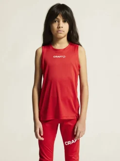 Craft Sportswear T-Shirt^Rush 2.0 Singlet Jr Bright Red