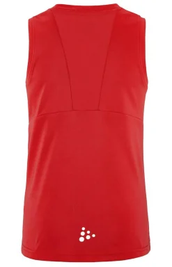 Craft Sportswear T-Shirt^Rush 2.0 Singlet Jr Bright Red