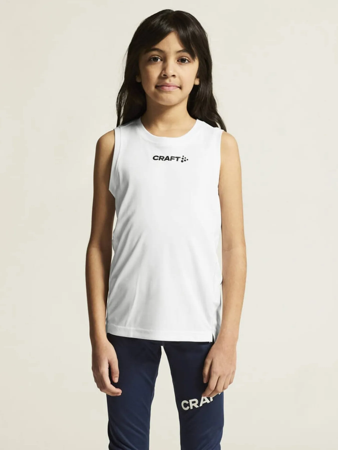 Craft Sportswear T-Shirt^Rush 2.0 Singlet Jr White
