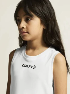 Craft Sportswear T-Shirt^Rush 2.0 Singlet Jr White