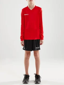 Craft Sportswear T-Shirt^Squad Go Jersey Solid Ls Jr Bright Red