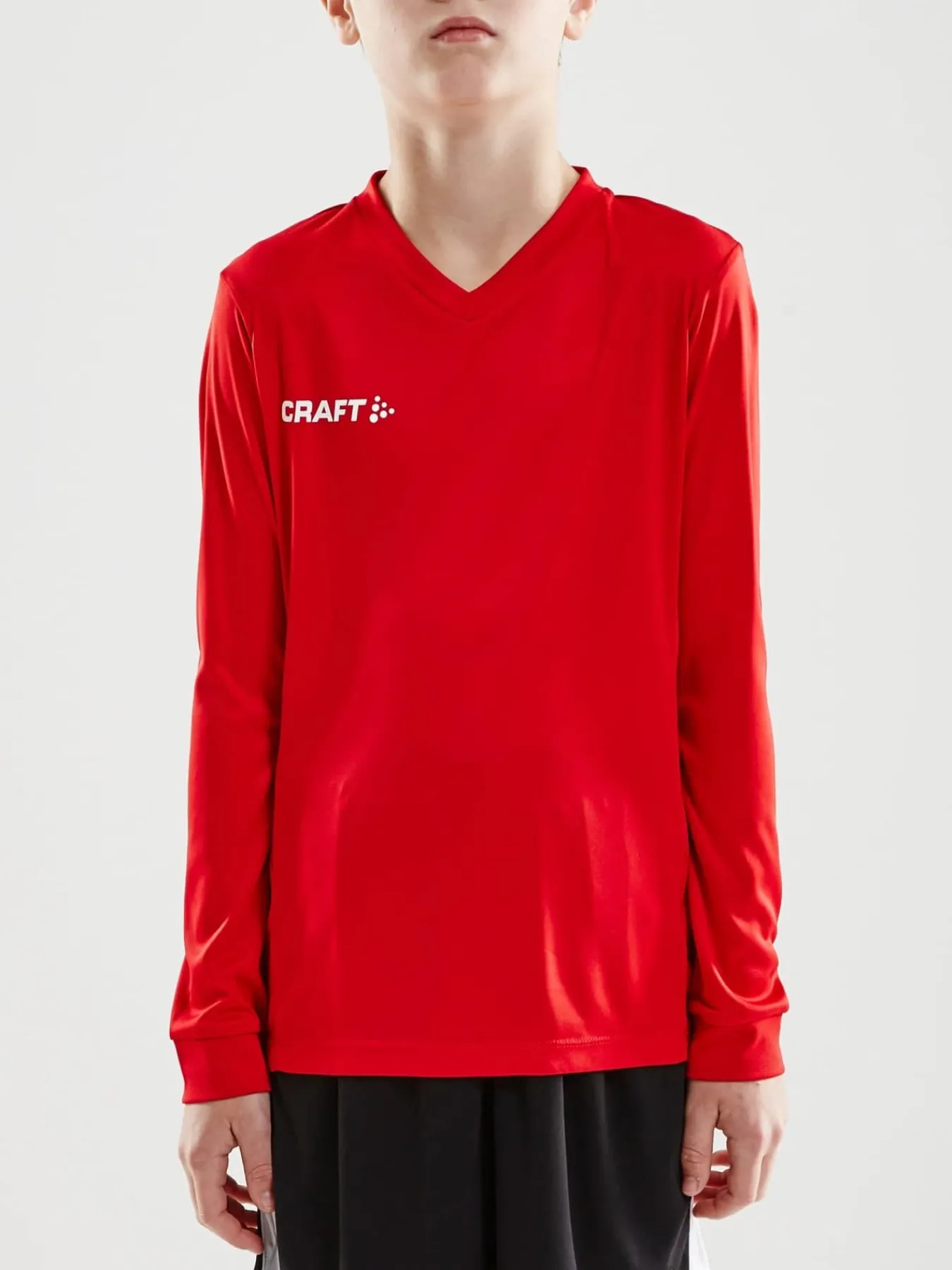 Craft Sportswear T-Shirt^Squad Go Jersey Solid Ls Jr Bright Red