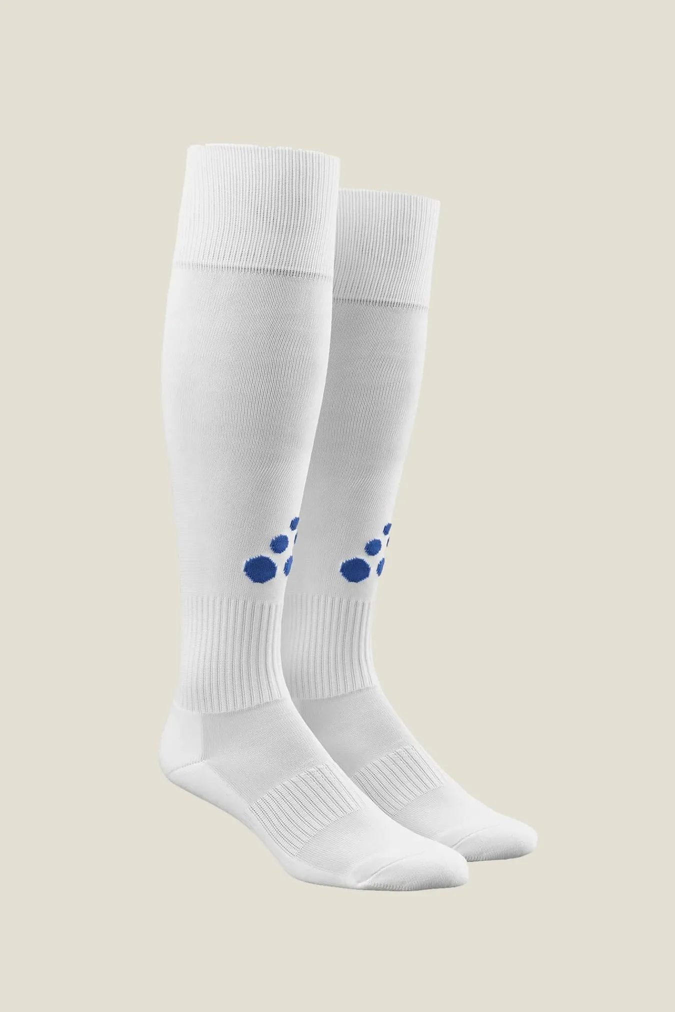 Craft Sportswear Strumpor|Teamwear^Squad Sock Solid White/Club Cobolt