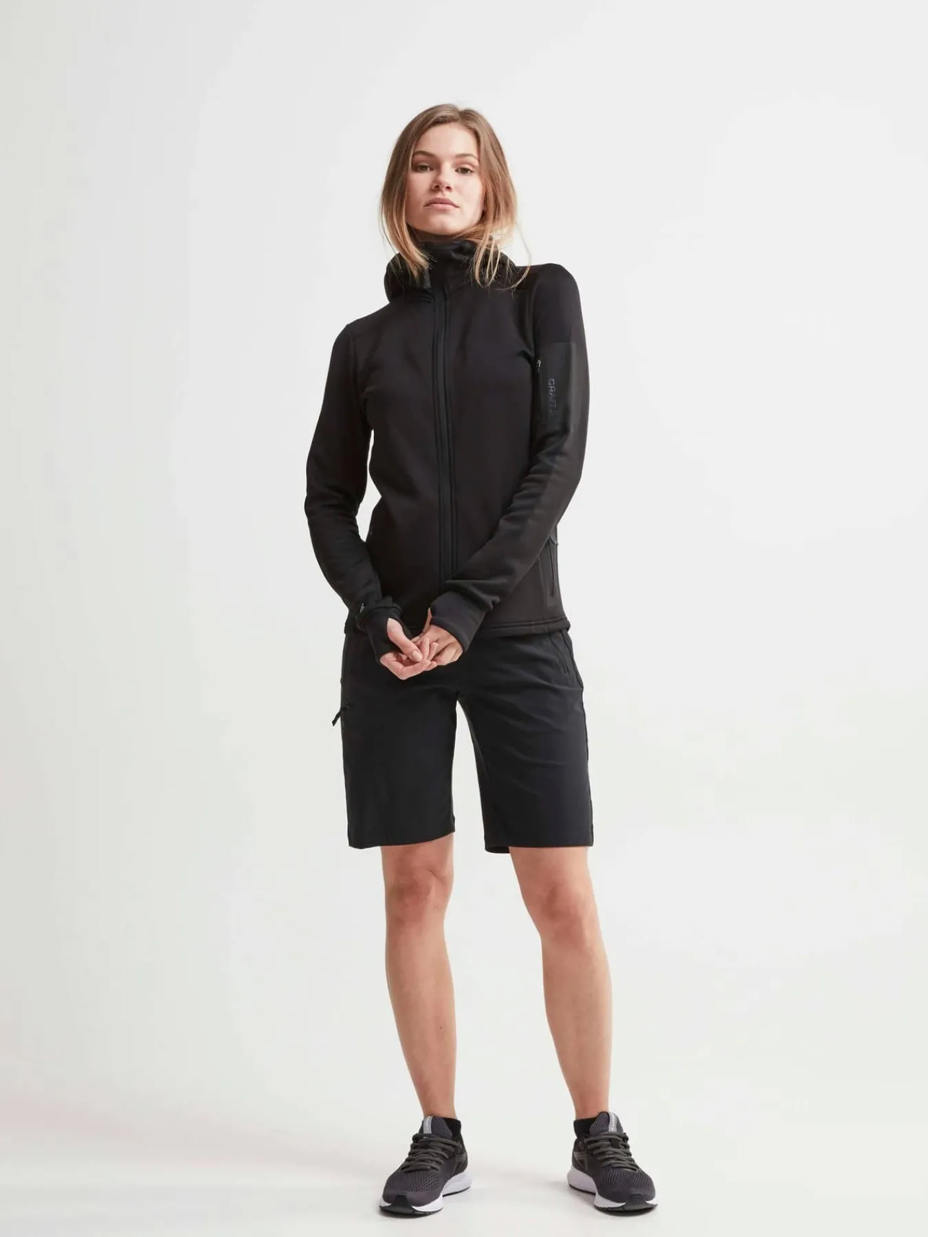 Craft Sportswear Mellanlager & Fleece|Mellanlager^Trict Polartec Hood W Black