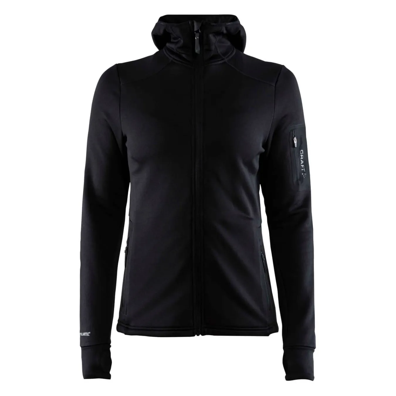 Craft Sportswear Mellanlager & Fleece|Mellanlager^Trict Polartec Hood W Black