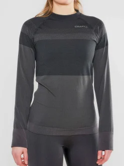 Craft Sportswear Underställ|Aktiva Underställ^Warm Intensity CN LS W Black/Titanium