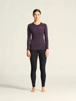 Craft Sportswear Underställ|Ull^Wool Extreme X LS 2 W Dk Plum