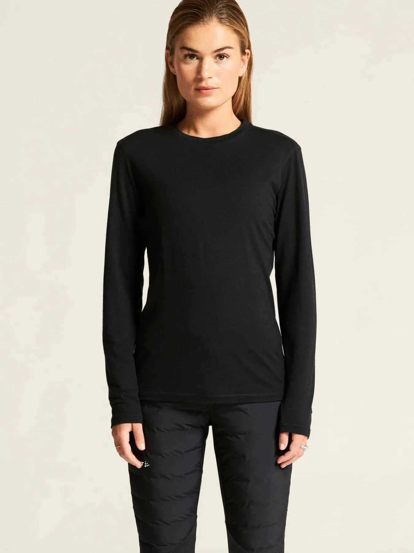 Craft Sportswear Träning^Wool Jersey LS CN W Black