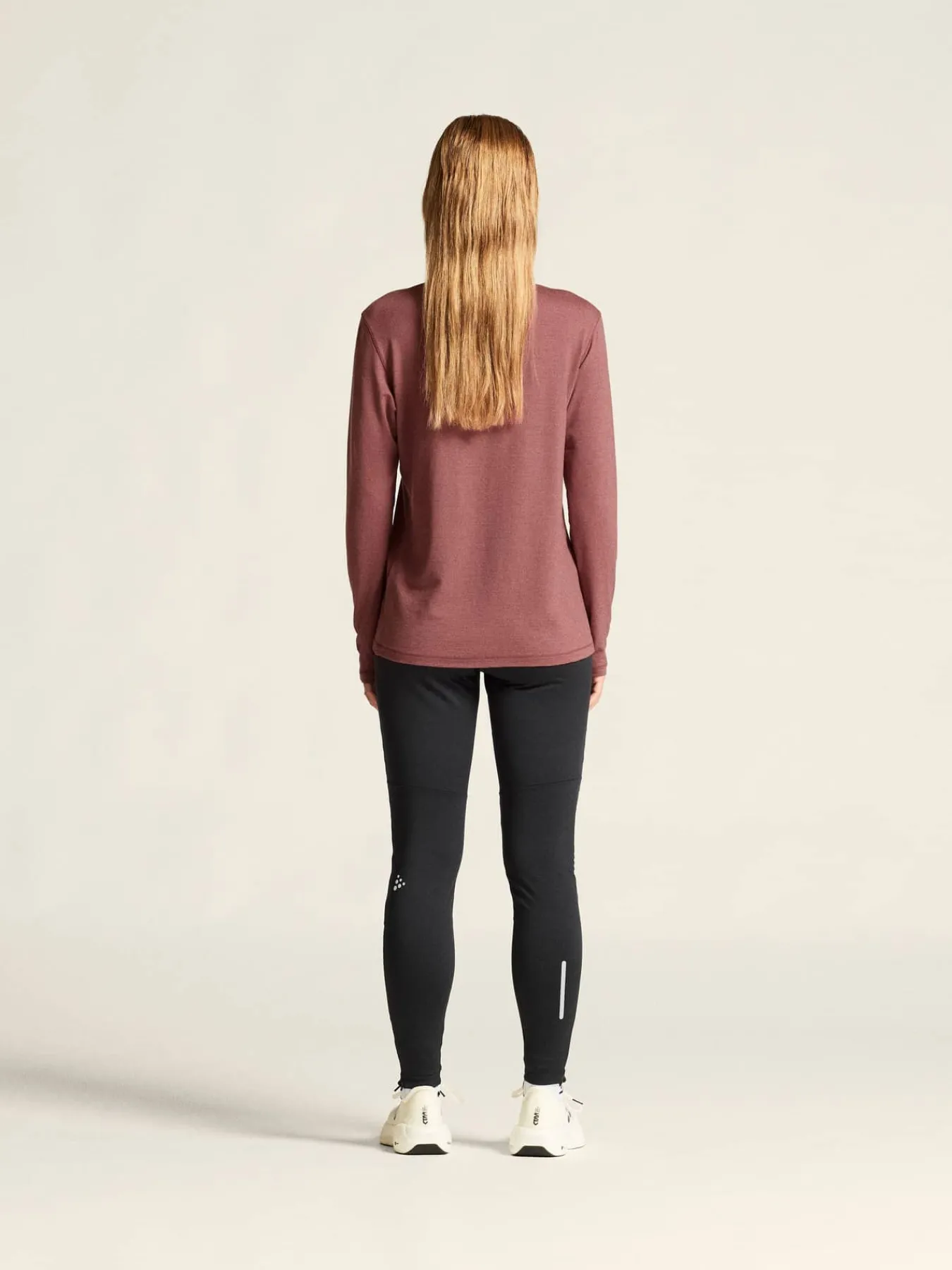 Craft Sportswear Träning^Wool Jersey LS CN W Rose Brown