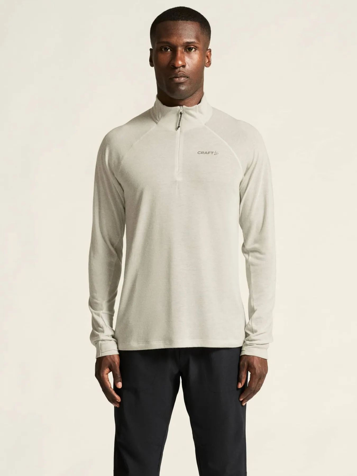 Craft Sportswear T-Shirts & Tröjor^Wool LS Tee M Cloud/Melange