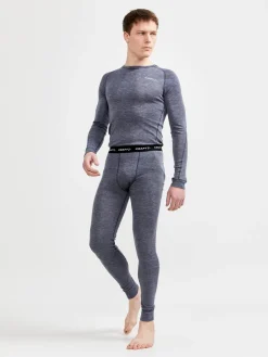 Craft Sportswear Underställ|Underställsset^Wool Merino Set M Blaze-Melange