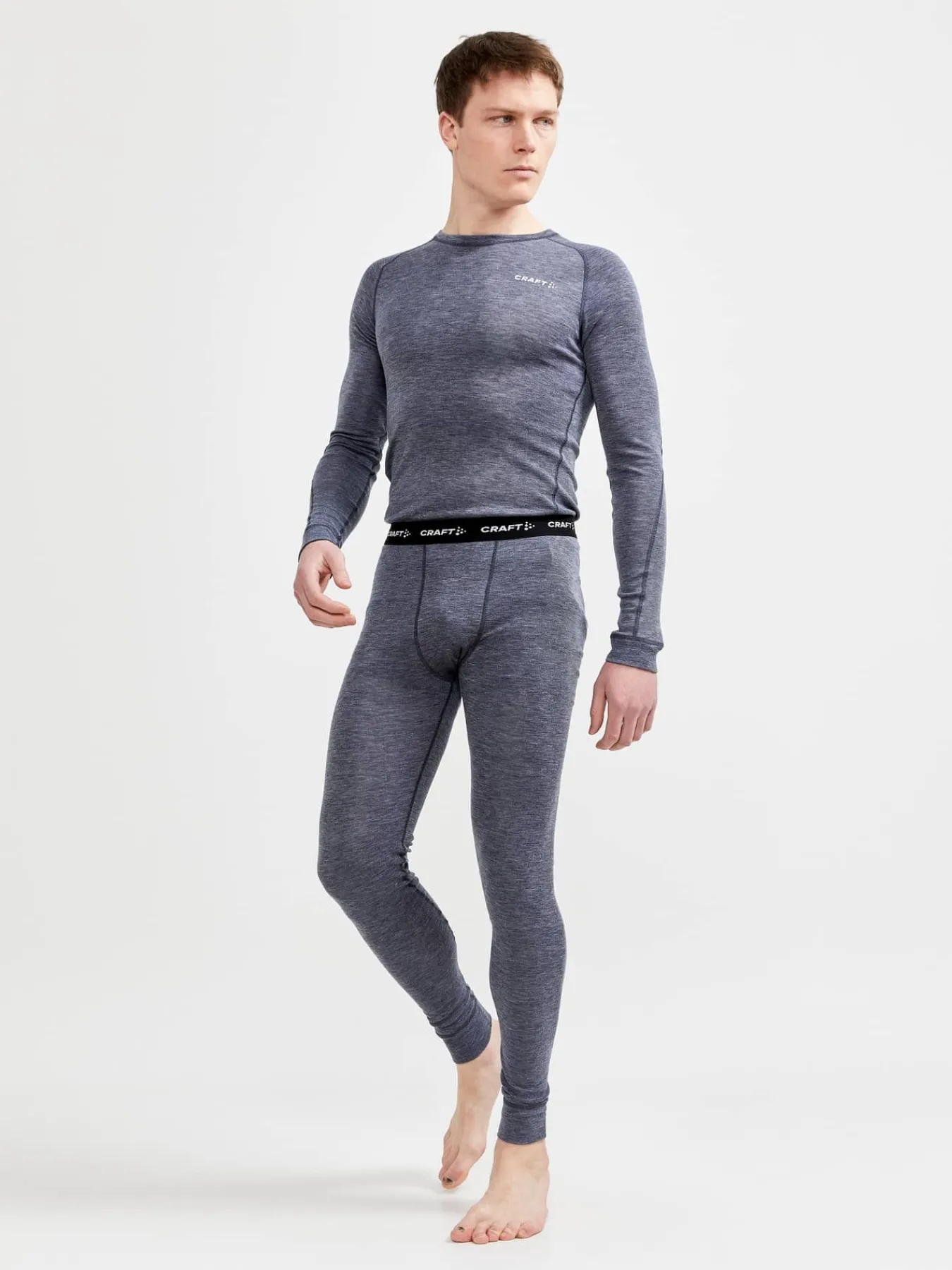 Craft Sportswear Underställ|Underställsset^Wool Merino Set M Blaze-Melange