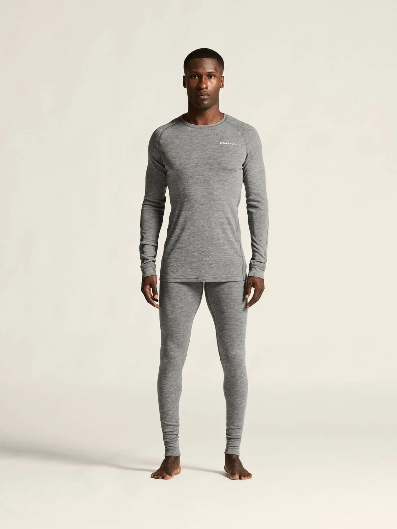 Craft Sportswear Underställ|Underställsset^Wool Merino Set M Dk Grey Melange