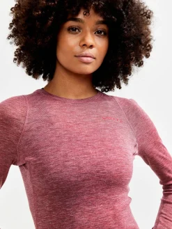 Craft Sportswear Underställ|Aktiva Underställ^Wool Merino Set W Rose-Melange