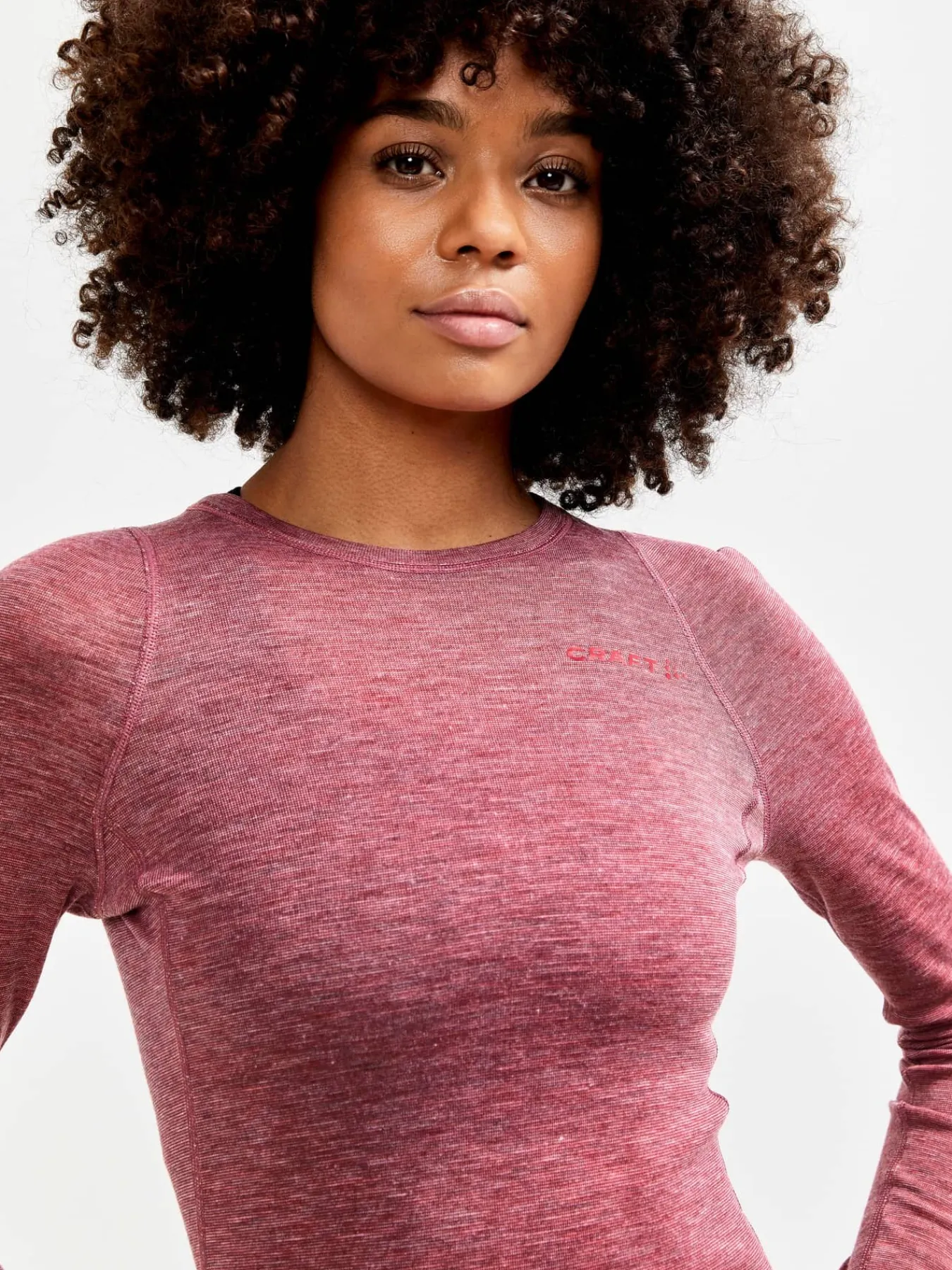 Craft Sportswear Underställ|Aktiva Underställ^Wool Merino Set W Rose-Melange