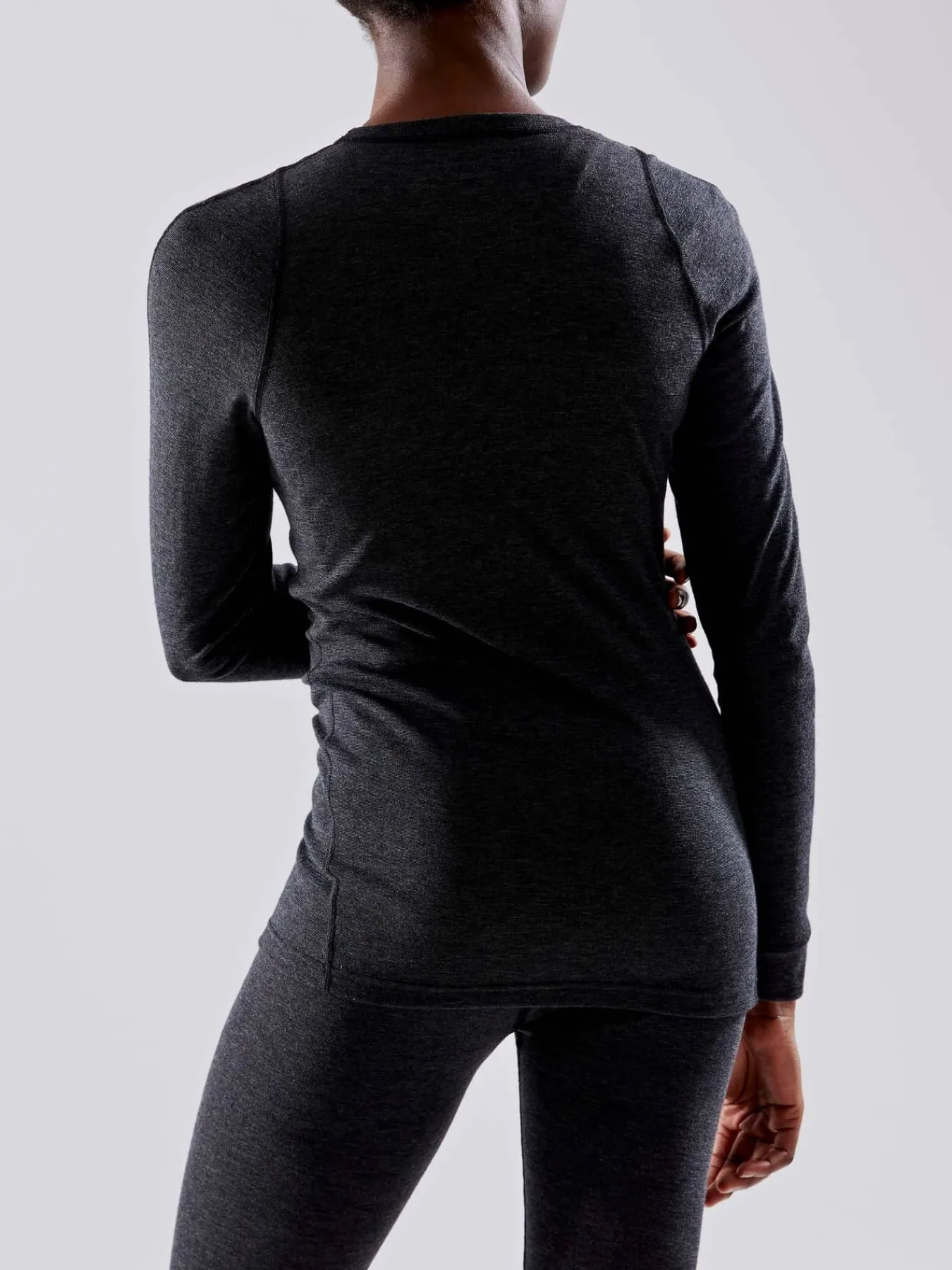 Craft Sportswear Underställ|Aktiva Underställ^Wool Merino Set W Black Melange