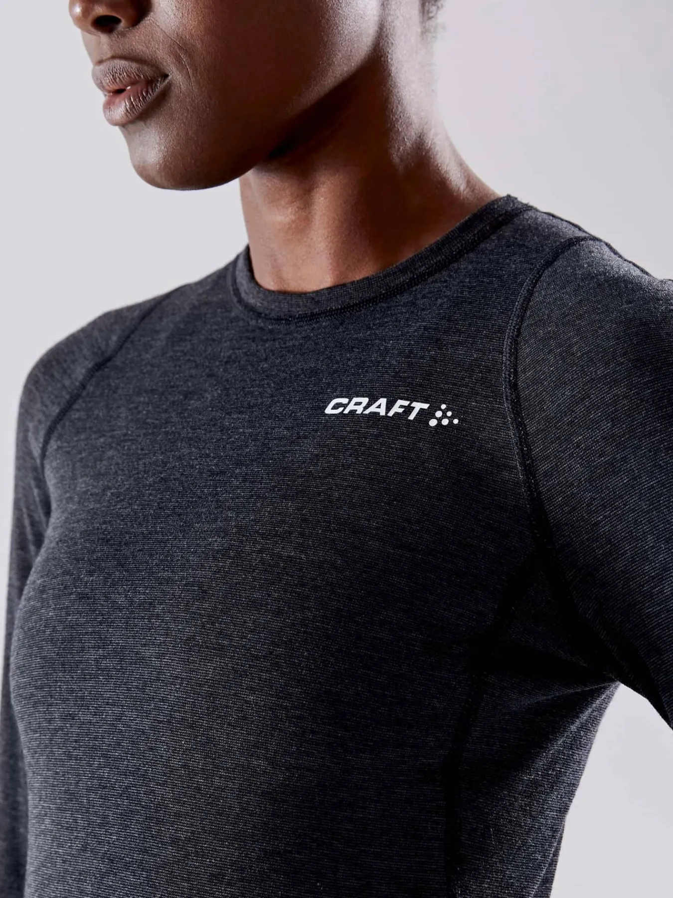 Craft Sportswear Underställ|Aktiva Underställ^Wool Merino Set W Black Melange