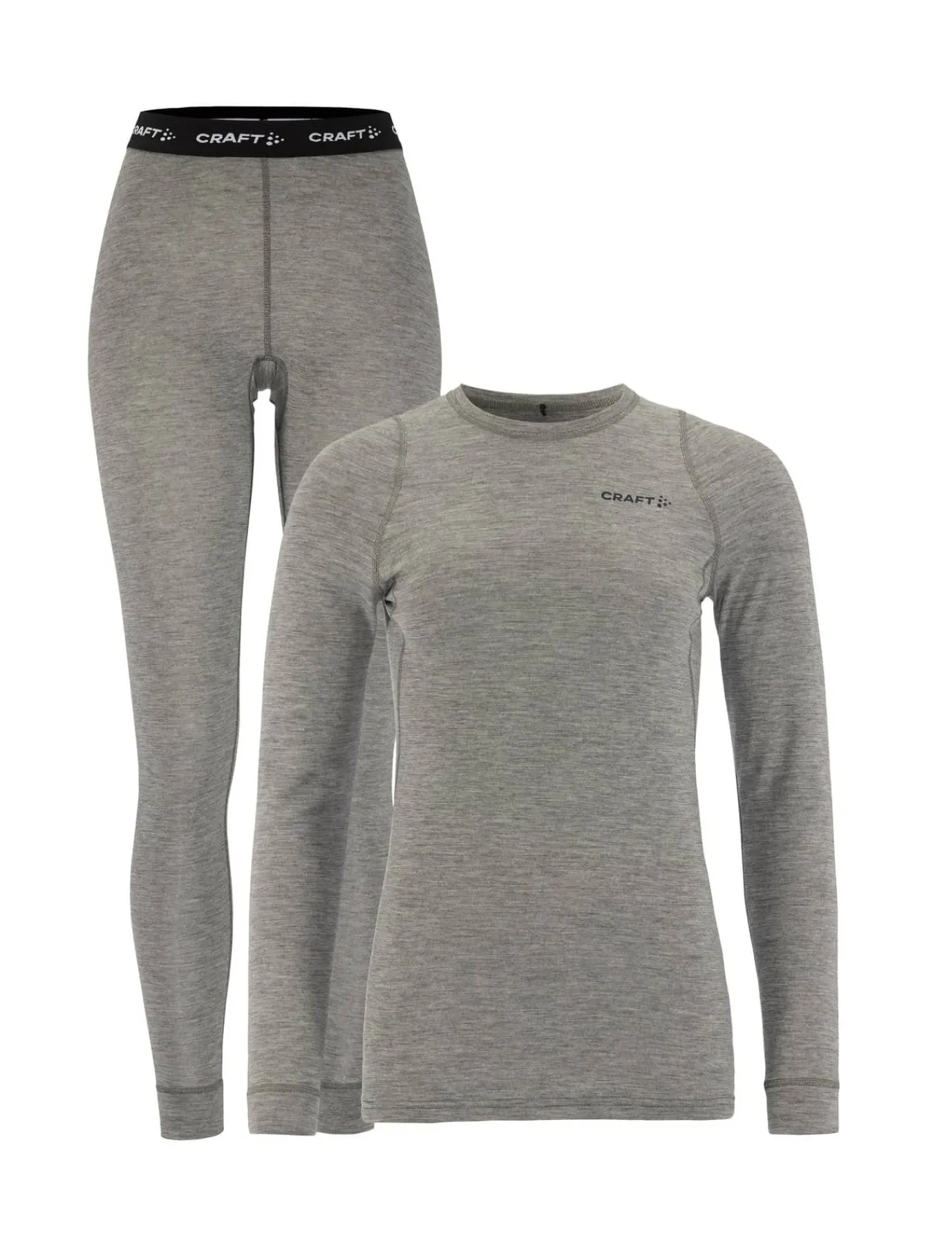 Craft Sportswear Underställ|Aktiva Underställ^Wool Merino Set W Dk Grey Melange